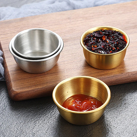 Korean Stainless Steel Small Sauce Cup - Improve Center