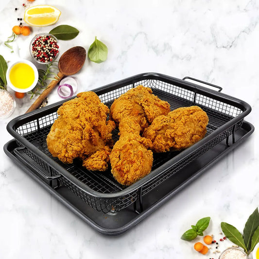 Nonstick Baking Tray & Chips Basket - Improve Center