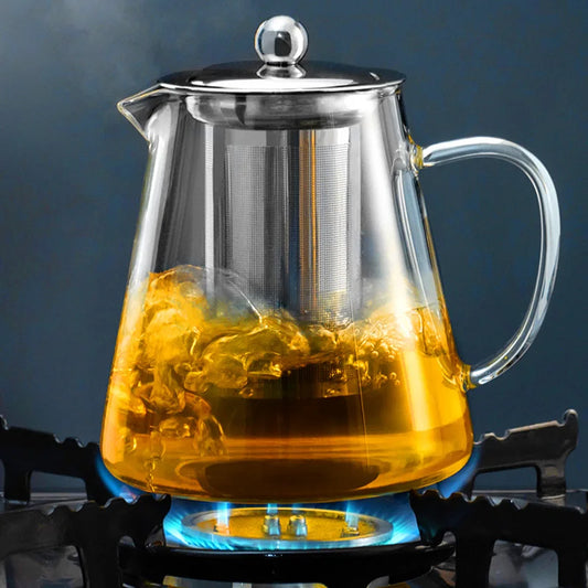 Heat Resistant Glass Teapot - Improve Center