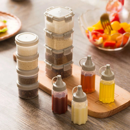 4pcs Plastic Sauce Squeeze Bottles - Improve Center