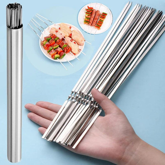Stainless Steel BBQ Skewers - Improve Center