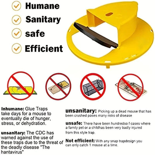 Flip & Slide Bucket Mouse Trap - Improve Center