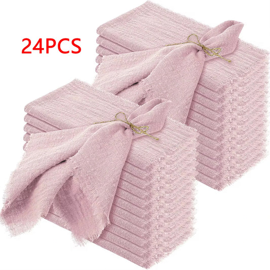32x32cm Wholesale Pink Gauze Cotton Napkin - Improve Center