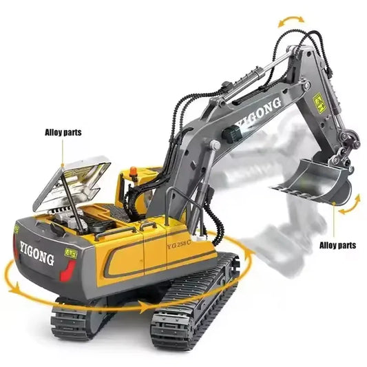 2.4G RC Construction Vehicles – Excavator, Dump Truck & Bulldozer Toy