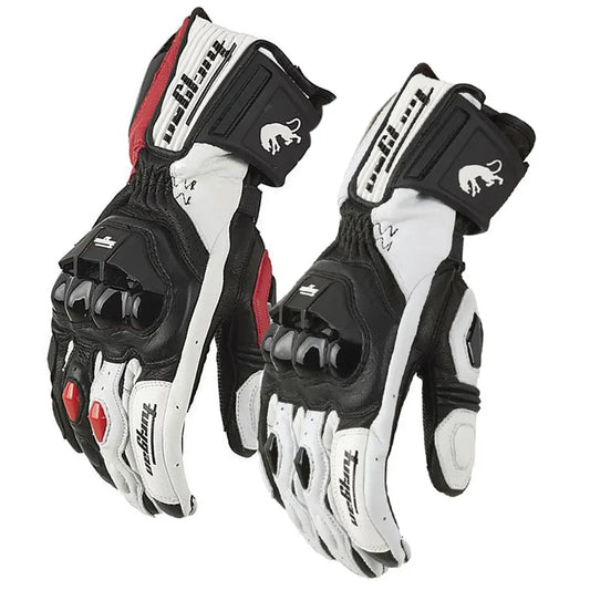 New Leather Motorcycle Gloves - Improve Center