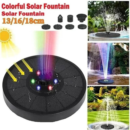 Colorful Solar Fountain for Garden - Improve Center
