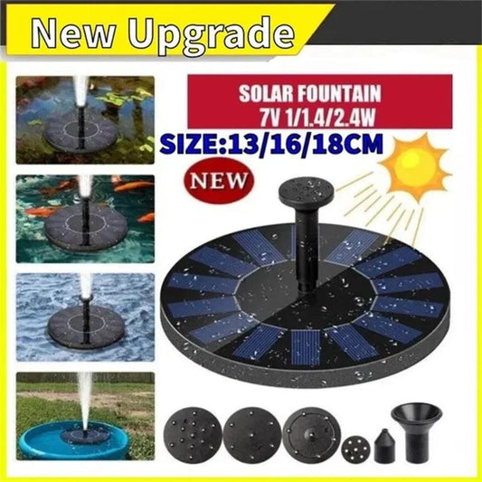 Colorful Solar Fountain for Garden - Improve Center