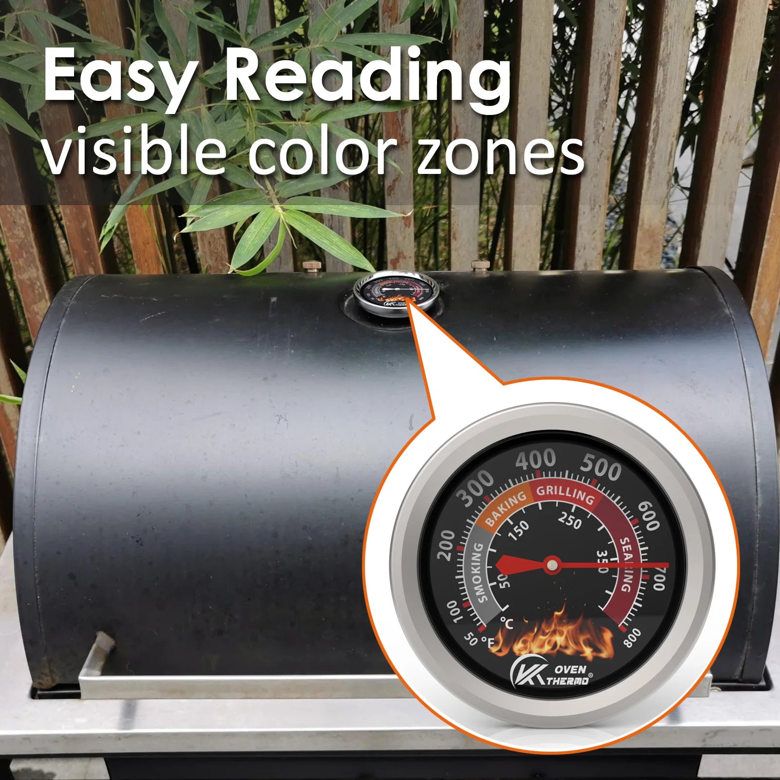 BBQ Charcoal Smoker Gauge