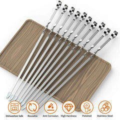 12pcs Long Handle Kabob Skewers