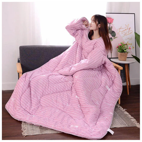 Cozy Sleeved Quilt Blanket - Improve Center