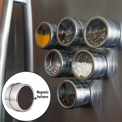 Magnetic Spice Jars Set