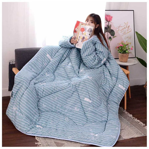 Cozy Sleeved Quilt Blanket - Improve Center