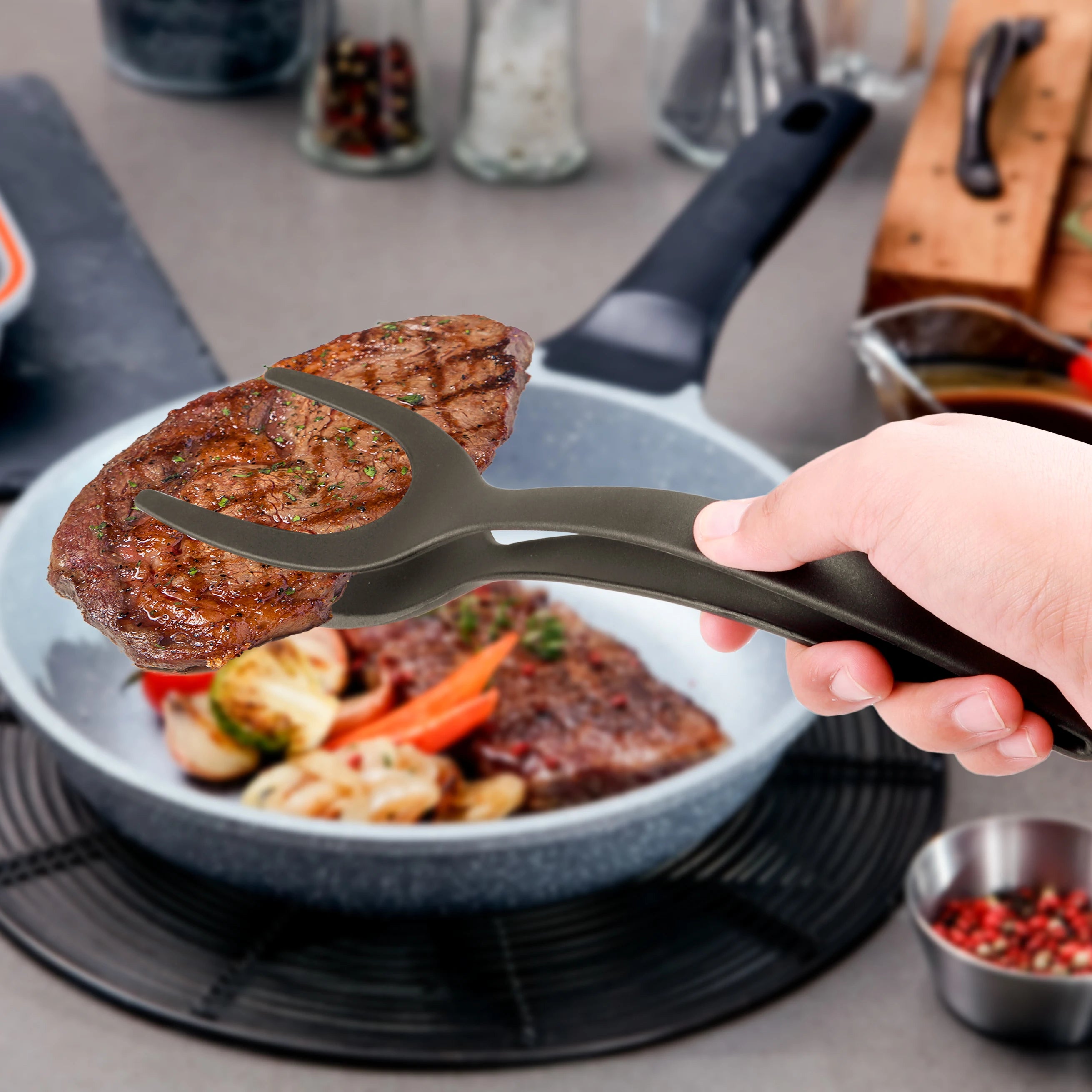 Egg & Steak Tongs & Spatula