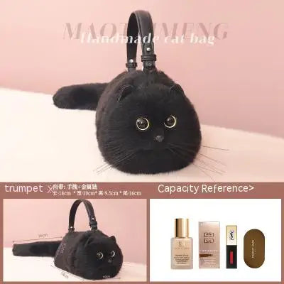 Plush Cat Shoulder Bag - Improve Center