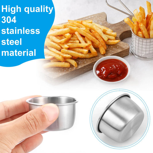 12 Pcs Stainless Steel Dipping Bowls - Improve Center