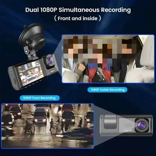 1080P 3-Lens Inside Vehicle Camera - Improve Center