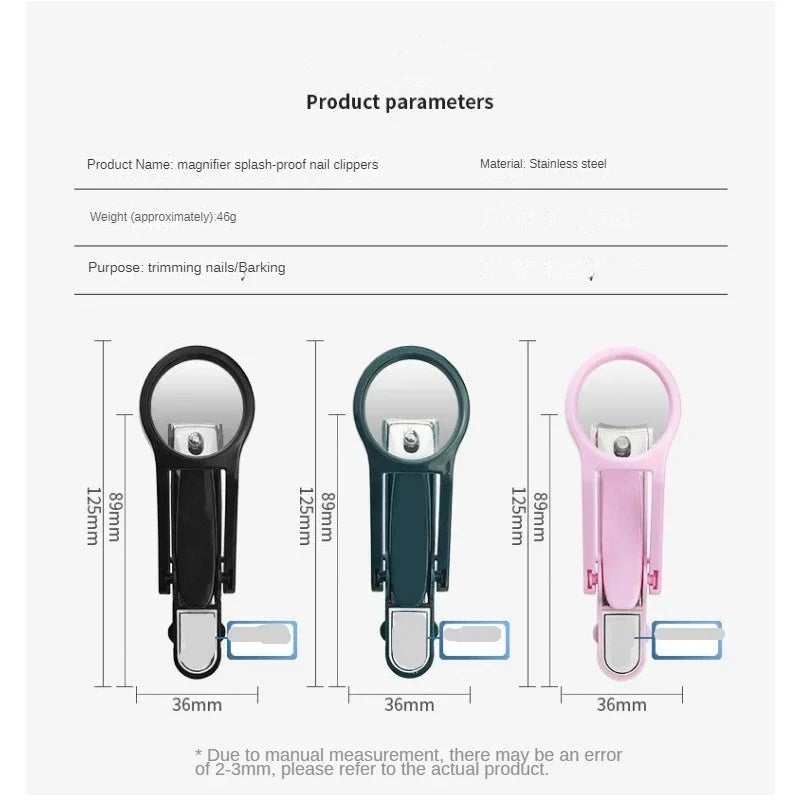 Nail Clipper with Magnifying Glass