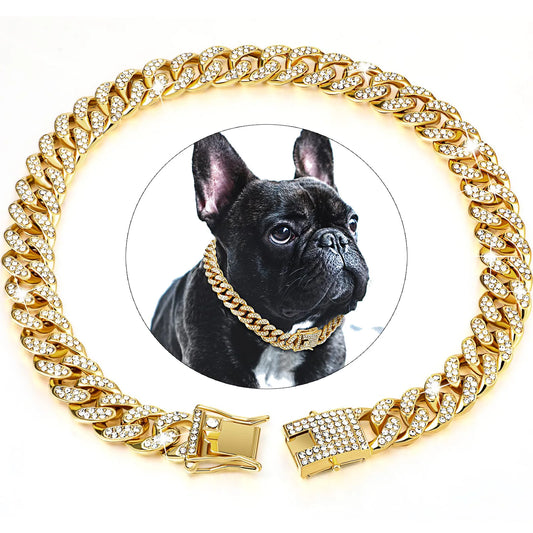 Dog Chain Diamond Cuban Collar - Improve Center