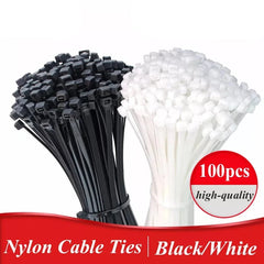 Self-locking plastic nylon tie