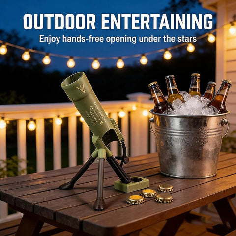 Tactical Mortar Bottle Cap Launcher & Opener