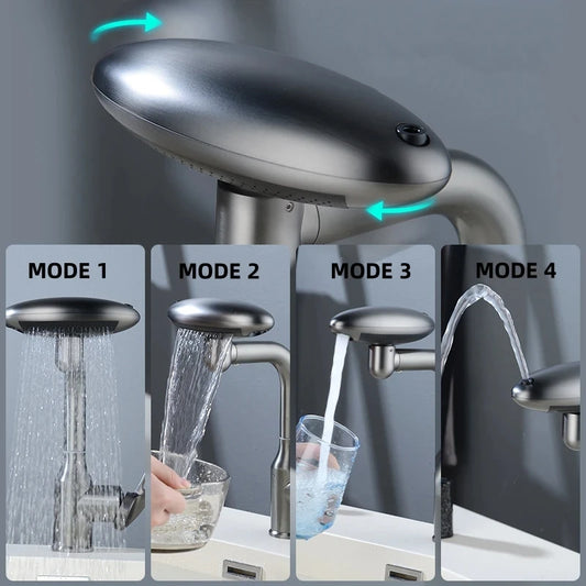 4 Modes 360° Rotation Faucet - Improve Center