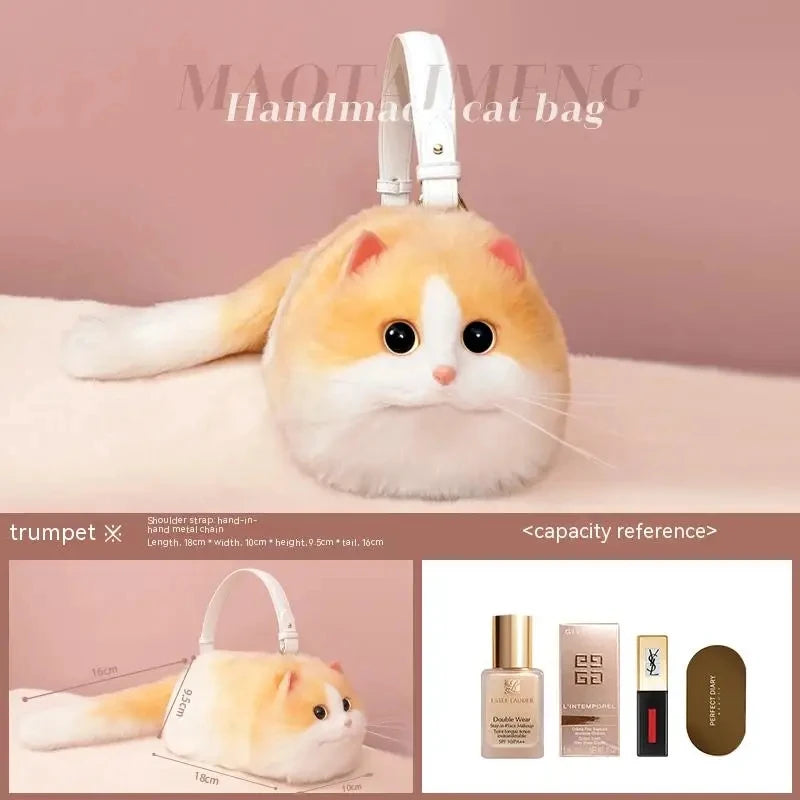 Plush Cat Shoulder Bag - Improve Center