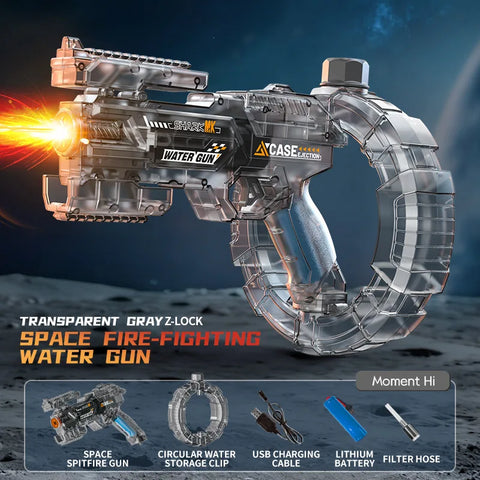 Space Electric Water Gun Toy with LED Lights