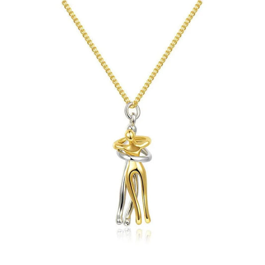 Couple Hugging Necklace - Improve Center