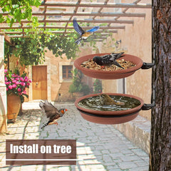 Tree-Mounted Bird Bath