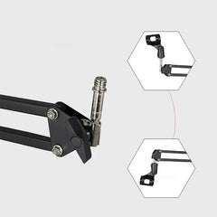 Adjustable Microphone Suspension Boom Scissor Arm Stand for K669 K670 K658 K678 K690,Compact Mic Stand for Broadcasting