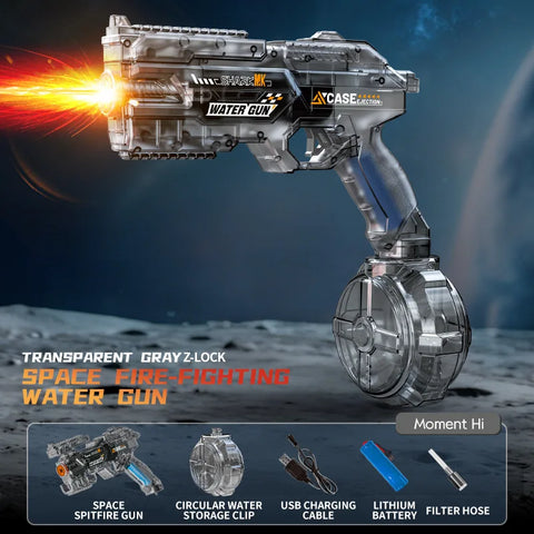 Space Electric Water Gun Toy with LED Lights