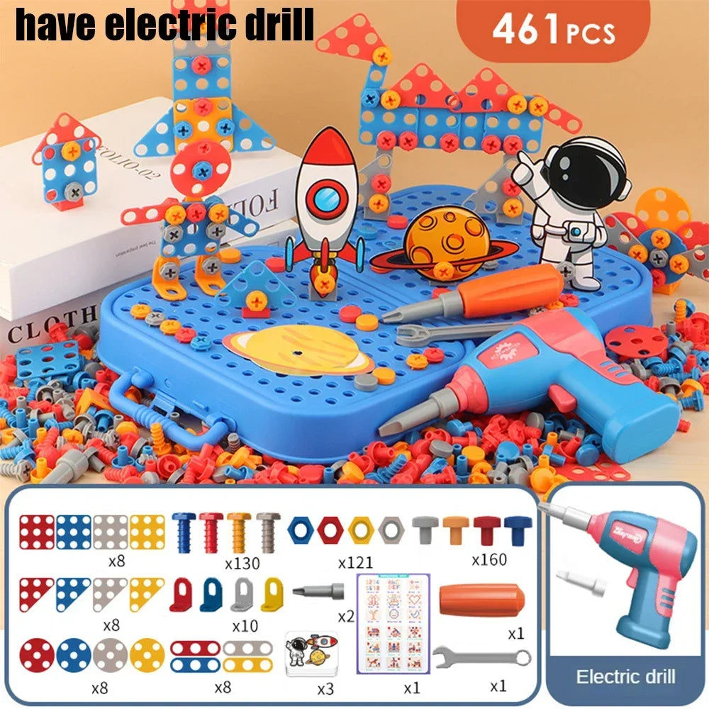 Electric Set Drill Screw Kids Toy - Improve Center