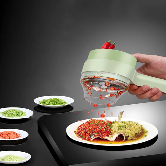 4In1 Electric Vegetable Cutter Set - Improve Center