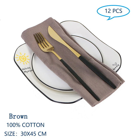 12 30x45cm Table Cloth Napkins - Improve Center