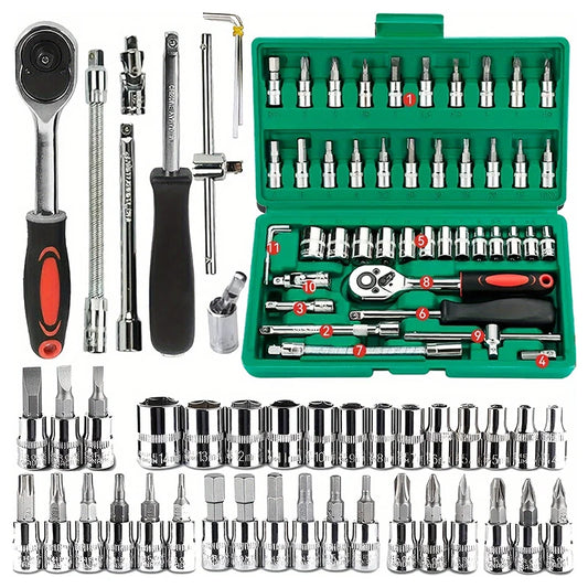 46pc Drive Socket Set - Improve Center