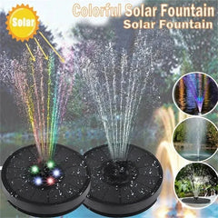 Colorful Solar Fountain for Garden