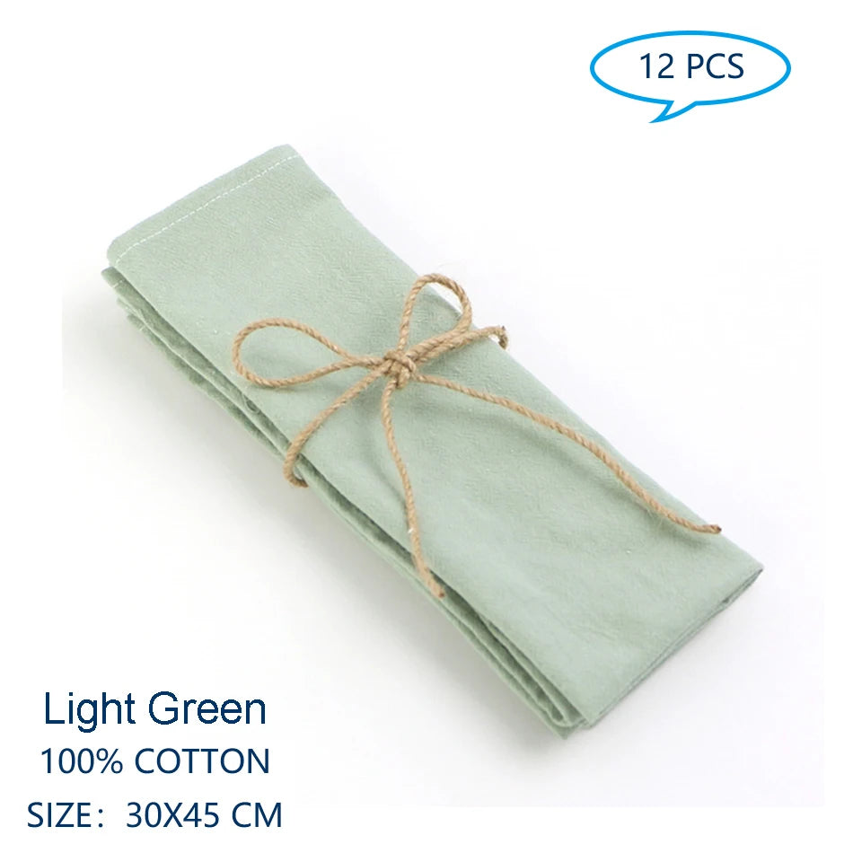 12 30x45cm Table Cloth Napkins - Improve Center