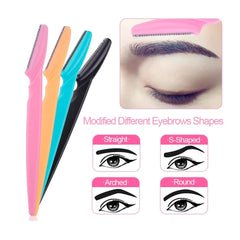 12 Pcs Mix Color Eyebrow Razor