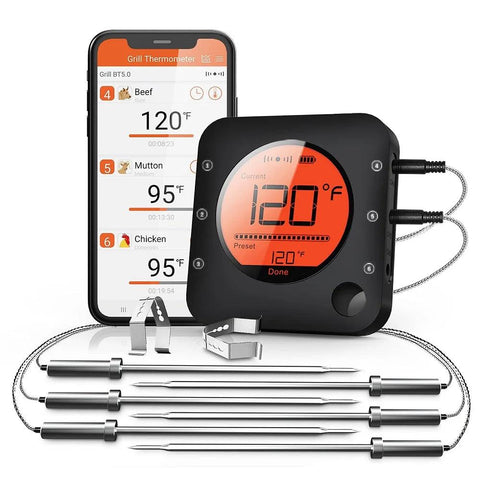 6-Probe Bluetooth Meat Thermometer - Improve Center