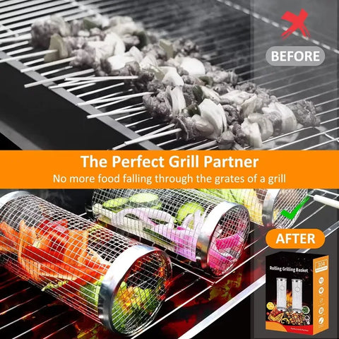 Rolling Grill Basket - Improve Center