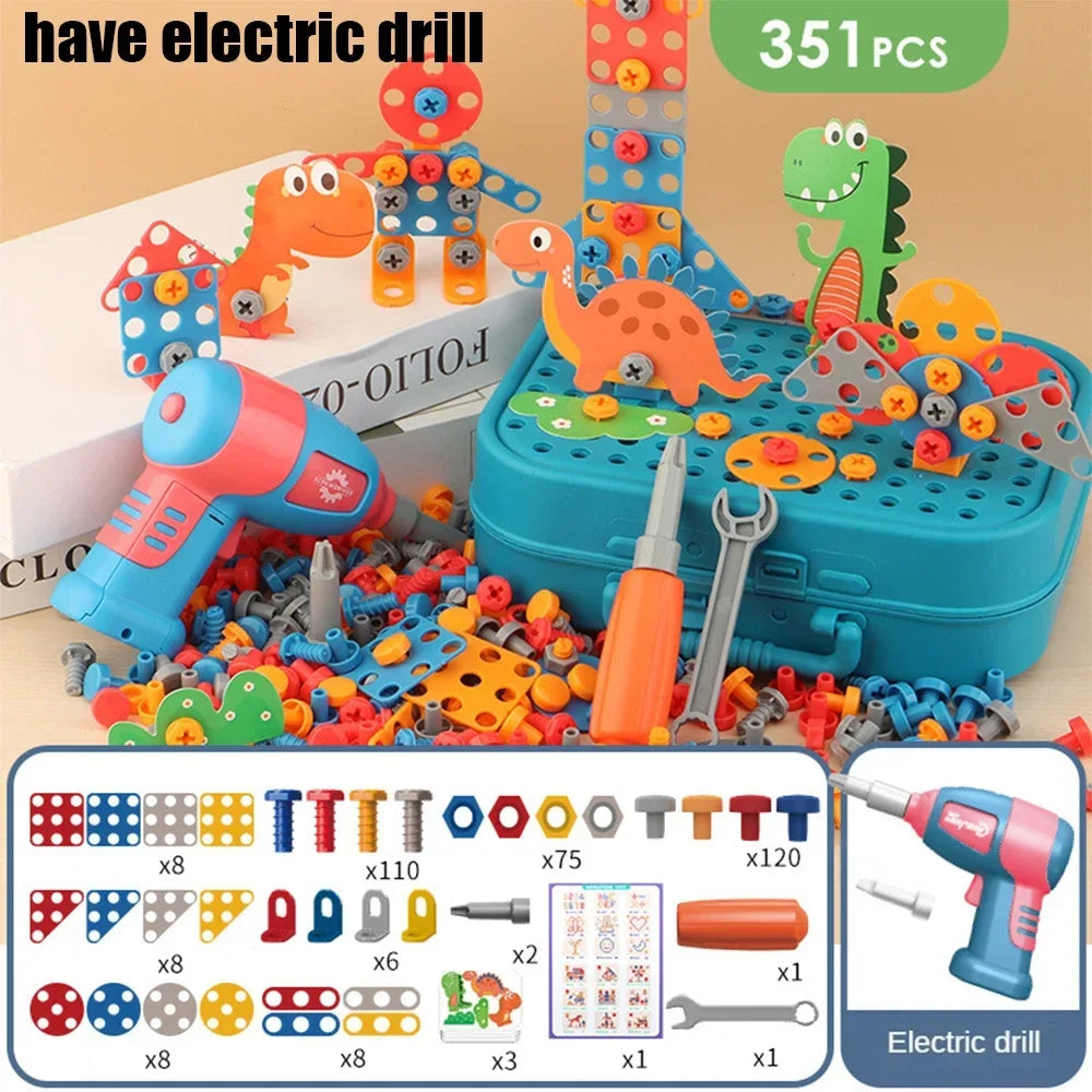 Electric Set Drill Screw Kids Toy