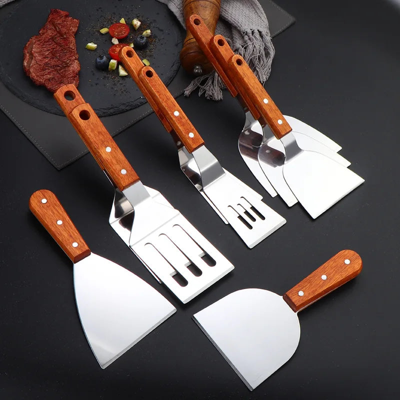 Stainless Steel Spatula with Wooden Handle