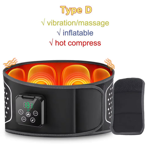 Heating Waist Massager Belts Vibration Inflatable Heated Pads Back Protector Waist Massage Relax Warmer