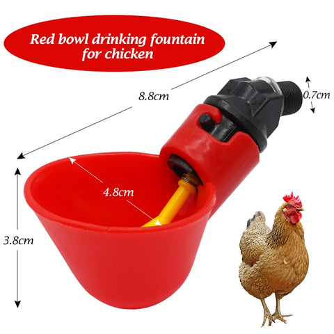 Automatic Chicken Quail Hanging Water Cups - Improve Center