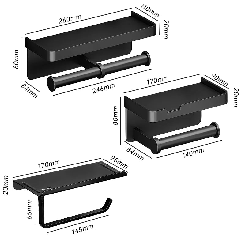 Aluminum alloy Toilet paper holder