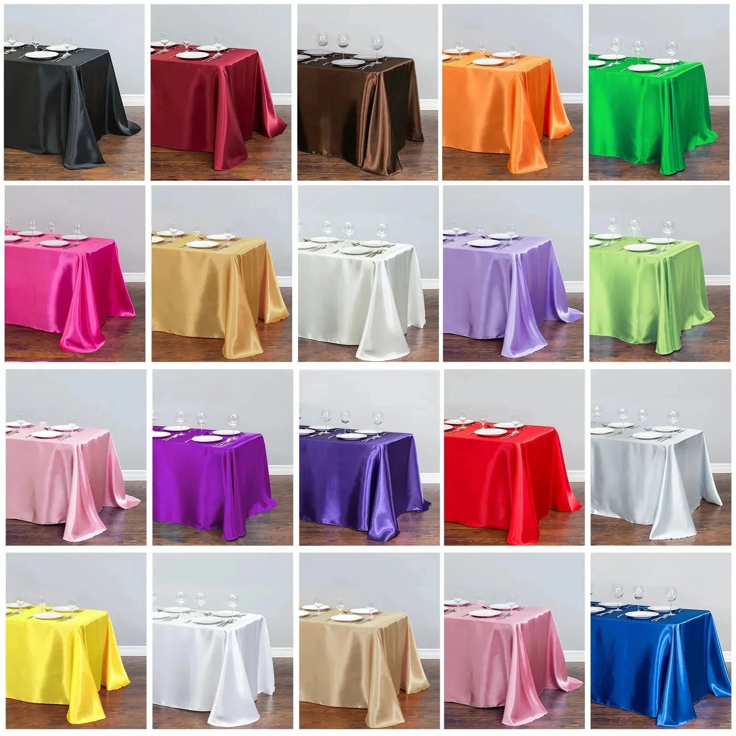 Solid Color Satin Table