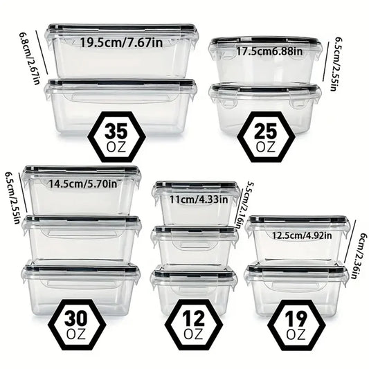 Kitchen Food Containers 12pcs-set - Improve Center