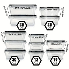 Kitchen Food Containers 12pcs-set