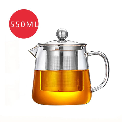 Heat Resistant Glass Teapot - Improve Center