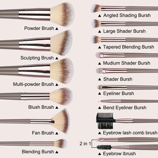 1/20Pcs Makeup Brush Set - Improve Center